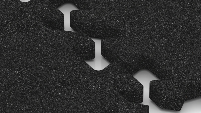 Puzzelverbinding met licht afgeschuinde voeg