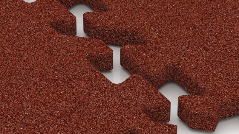 Puzzelverbinding met licht afgeschuinde voeg