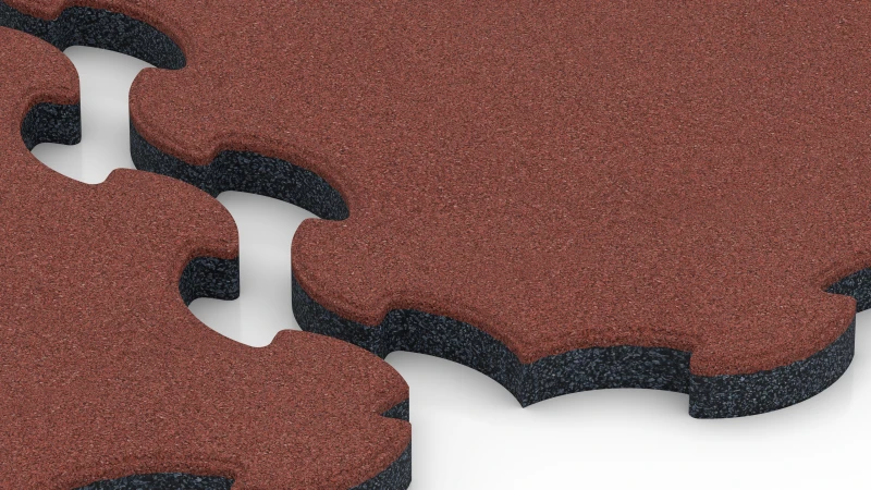 Geoptimaliseerde puzzelverbinding met afgeschuinde randen