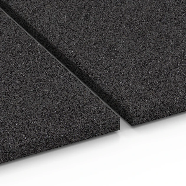 Großaufnahme vom Verbindungssystem von WARCO-Boden 6379 - Stalmat im Farbdesign Antraciet. Abmessungen 100 x 100 x 3 cm | 1,00 m².