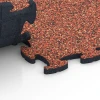 Großaufnahme vom Verbindungssystem von WARCO-Boden 6917 - Beursvloer kliktegel im Farbdesign Etna. Abmessungen 44,6 x 44,6 x 1,8 cm.