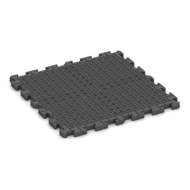 Aufsicht auf die Unterseite, also die Bodenseite von WARCO-Formteil 6081 - Event kliktegel voor buiten im Format 100 x 100 x 4 cm | 1,00 m².