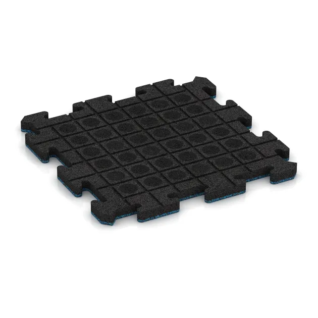Aufsicht auf die Unterseite, also die Bodenseite von WARCO-Formteil 2626 - Buiten vlondertegel im Format 500 x 500 x 30 mm.