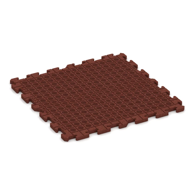 Aufsicht auf die Unterseite, also die Bodenseite von WARCO-Formteil 3355 - Hondenvloertegel im Format 100 x 100 x 3 cm | 1,00 m².