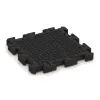 Aufsicht auf die Unterseite, also die Bodenseite von WARCO-Formteil 3060 - Rubberen straattegels im Format 500 x 500 x 50 mm.