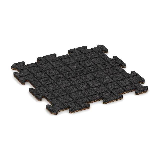 Aufsicht auf die Unterseite, also die Bodenseite von WARCO-Formteil 3873 - Hondenvloertegel im Format 50 x 50 x 1,8 cm | 0,25 m².