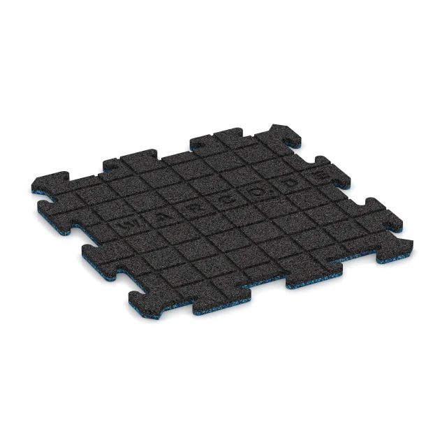 Aufsicht auf die Unterseite, also die Bodenseite von WARCO-Formteil 0134 - Zwembadrandtegel im Format 500 x 500 x 18 mm.