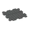 Aufsicht auf die Unterseite, also die Bodenseite von WARCO-Formteil 0161 - Sportvloerplaat HD 1,8 cm im Format 500 x 500 x 18 mm.