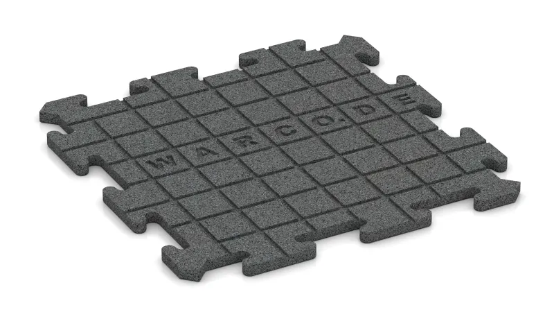 Drainagegroeven in een vierkant patroon – 4 mm diep