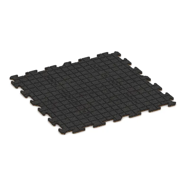 Aufsicht auf die Unterseite, also die Bodenseite von WARCO-Formteil 0304 - Zwembadrandtegel im Format 1000 x 1000 x 18 mm.