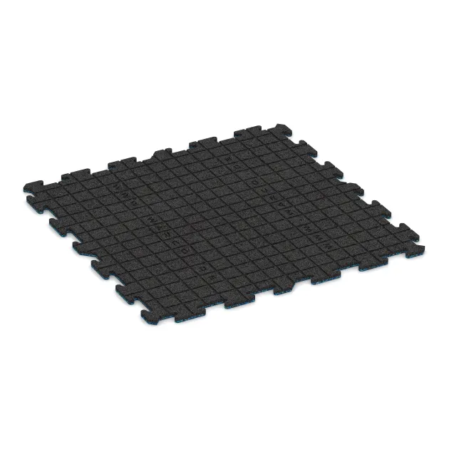 Aufsicht auf die Unterseite, also die Bodenseite von WARCO-Formteil 0310 - Zwembadrandtegel im Format 1000 x 1000 x 18 mm.