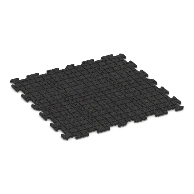 Aufsicht auf die Unterseite, also die Bodenseite von WARCO-Formteil 4600 - Zwembadrandtegel im Format 1000 x 1000 x 18 mm.