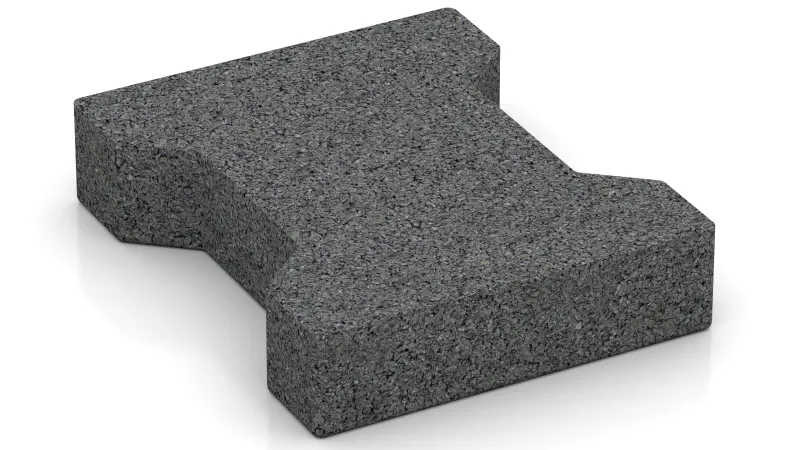 Klinkerbestrating, aan beide zijden bruikbaar