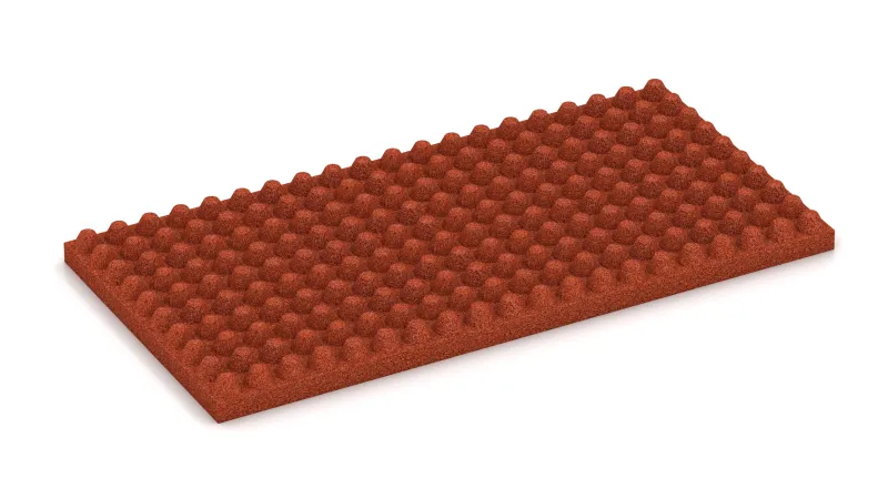 Structuur van 23 mm hoge afgeknotte kegels