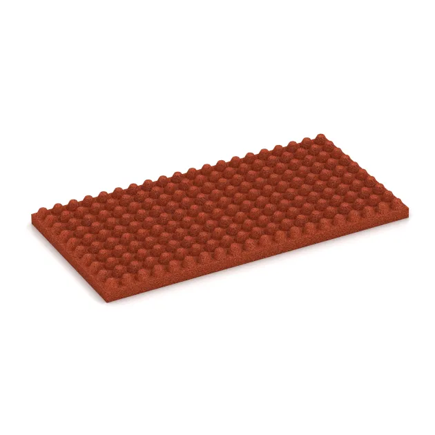 Aufsicht auf die Unterseite, also die Bodenseite von WARCO-Formteil 3644 - Luxe stalmat im Format 1000 x 500 x 55 mm.