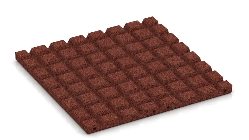 Structuur van 15 mm hoge afgeknotte piramiden