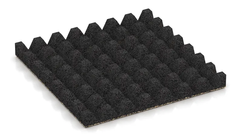 Structuur van 28 mm hoge afgeknotte piramiden