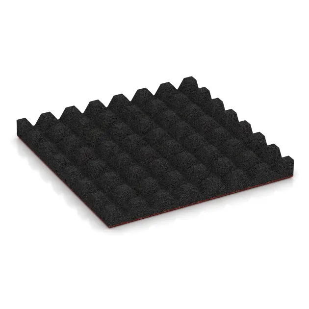 Aufsicht auf die Unterseite, also die Bodenseite von WARCO-Formteil 0680 - Valtegel im Format 500 x 500 x 50 mm.