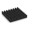 Aufsicht auf die Unterseite, also die Bodenseite von WARCO-Formteil 5623 - Rubber speelplaatstegel 8 cm - EN 1177 ≤ 215 cm im Format 500 x 500 x 80 mm.