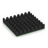 Aufsicht auf die Unterseite, also die Bodenseite von WARCO-Formteil 5605 - Rubber speelplaatstegel 8 cm - EN 1177 ≤ 215 cm im Format 500 x 500 x 80 mm.