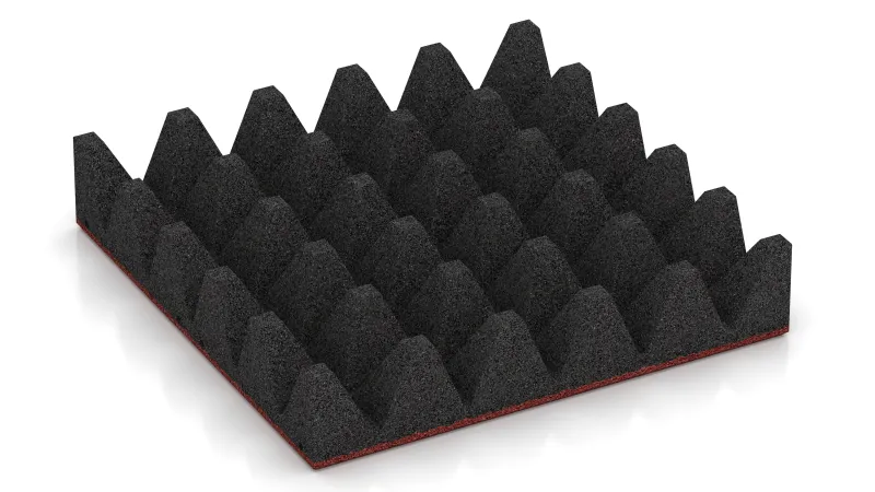 Structuur van 75 mm hoge afgeknotte piramiden