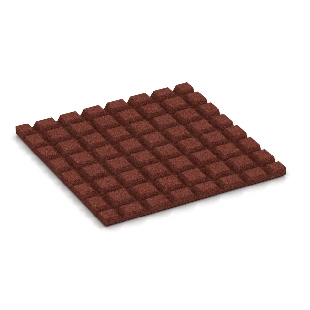 Aufsicht auf die Unterseite, also die Bodenseite von WARCO-Formteil 3966 - Hondenligmat im Format 50 × 50 × 2,5 cm.