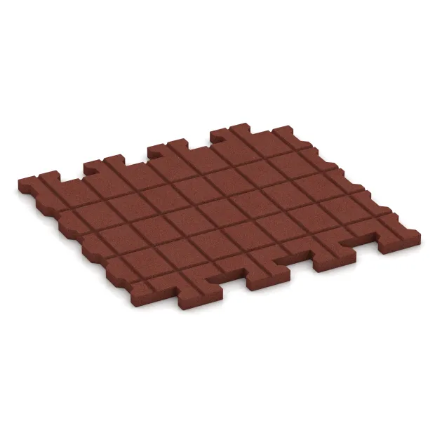 Aufsicht auf die Unterseite, also die Bodenseite von WARCO-Formteil 3546 - Rubberen bestratingsmat im Format 1120 x 1000 x 43 mm.