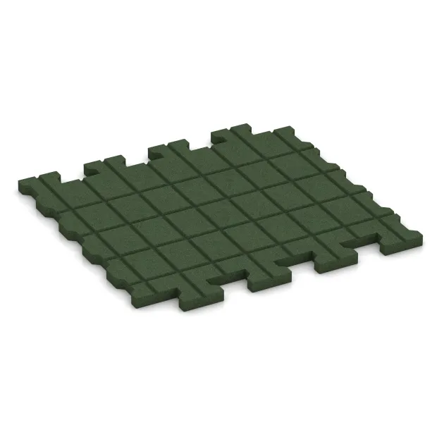 Aufsicht auf die Unterseite, also die Bodenseite von WARCO-Formteil 3547 - Rubberen bestratingsmat im Format 1120 x 1000 x 43 mm.