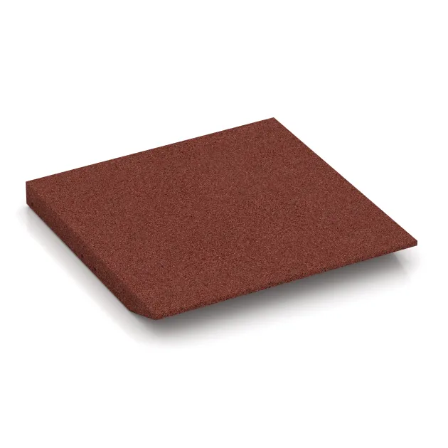 Aufsicht auf die Unterseite, also die Bodenseite von WARCO-Formteil 0438 - Randplaat (één zijde afgeschuind) im Format 500 x 500 x 50 mm.