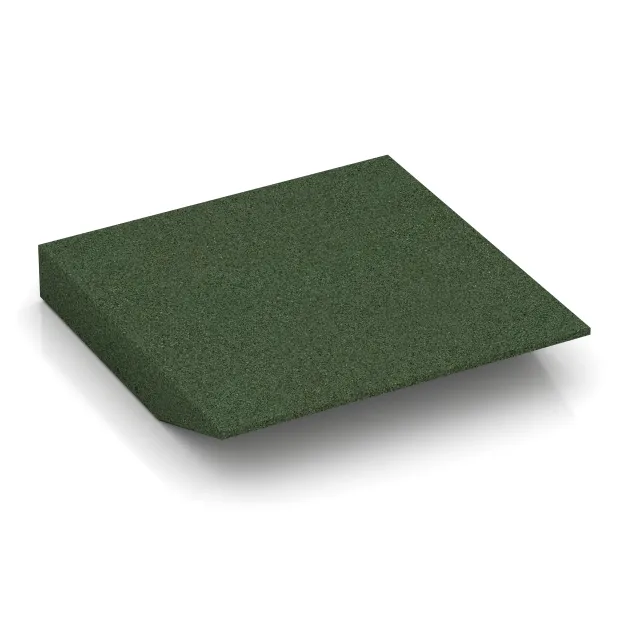 Aufsicht auf die Unterseite, also die Bodenseite von WARCO-Formteil 0453 - Randplaat (één zijde afgeschuind) im Format 500 x 500 x 80 mm.