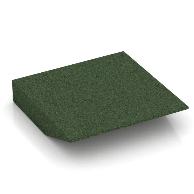 Aufsicht auf die Unterseite, also die Bodenseite von WARCO-Formteil 0459 - Randplaat (één zijde afgeschuind) im Format 500 x 500 x 100 mm.