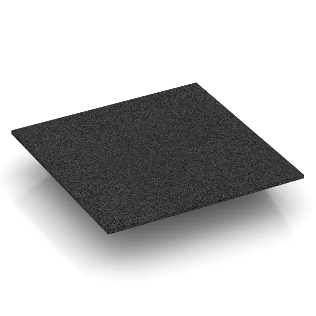 Aufsicht auf die Unterseite, also die Bodenseite von WARCO-Formteil 3838 - Hoekpaneel (twee zijden afgeschuind) im Format 500 x 500 x 100 mm.