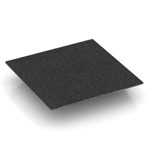 Aufsicht auf die Unterseite, also die Bodenseite von WARCO-Formteil 3831 - Hoekpaneel (twee zijden afgeschuind) im Format 500 x 500 x 100 mm.