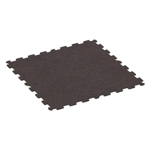 Aufsicht auf die Unterseite, also die Bodenseite von WARCO-Formteil 1049 - Fitnessvloer Compact im Format 970 x 970 x 8 mm.