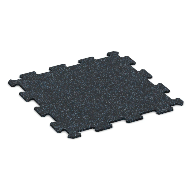 Aufsicht auf die Unterseite, also die Bodenseite von WARCO-Formteil 0917 - Fitnessvloer Compact im Format 485 x 485 x 8 mm.