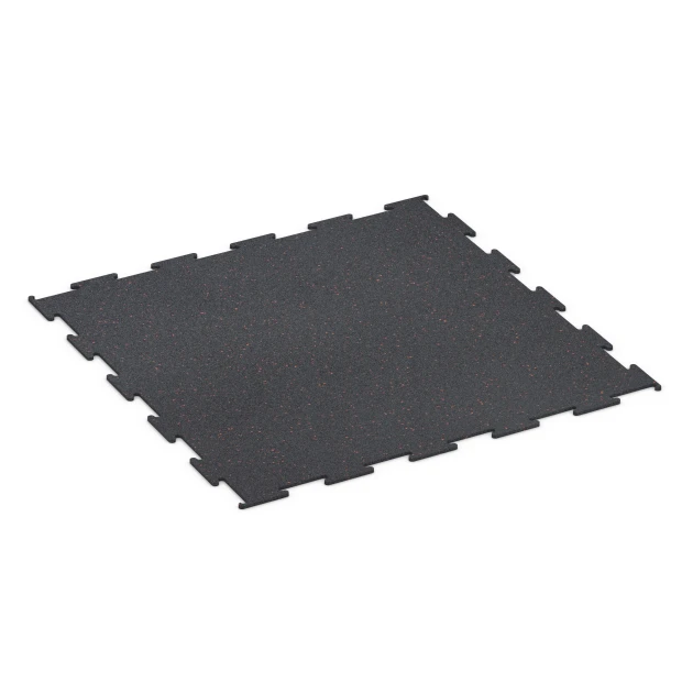 Aufsicht auf die Unterseite, also die Bodenseite von WARCO-Formteil 6450 - Fitnessvloer Compact im Format 100 × 100 × 0,8 cm.