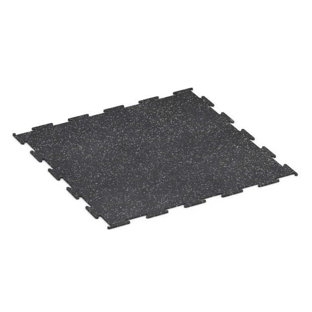 Aufsicht auf die Unterseite, also die Bodenseite von WARCO-Formteil 6452 - Fitnessvloer Compact im Format 100 × 100 × 0,8 cm.