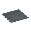 Aufsicht auf die Unterseite, also die Bodenseite von WARCO-Formteil 6457 - Fitnessvloer Compact im Format 50 × 50 × 0,8 cm.