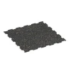 Aufsicht auf die Unterseite, also die Bodenseite von WARCO-Formteil 6460 - Fitnessvloer Compact im Format 50 × 50 × 0,8 cm.