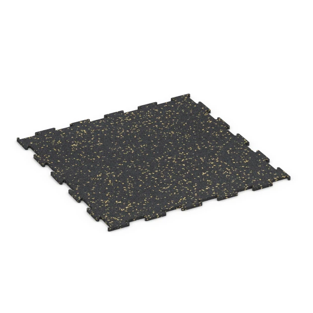 Aufsicht auf die Unterseite, also die Bodenseite von WARCO-Formteil 6460 - Fitnessvloer Compact im Format 50 × 50 × 0,8 cm.