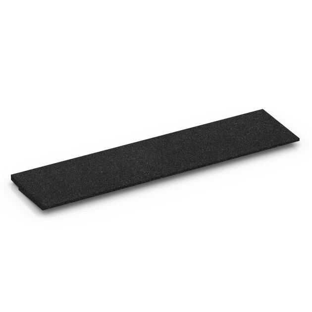 Aufsicht auf die Unterseite, also die Bodenseite von WARCO-Formteil 6595 - Drempelhulp im Format 100 × 25 cm | 1 < 3 cm.