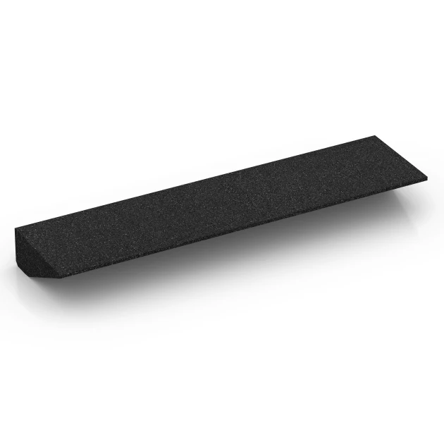 Aufsicht auf die Unterseite, also die Bodenseite von WARCO-Formteil 6603 - Drempelhulp im Format 100 × 25 cm | 1 < 10 cm.