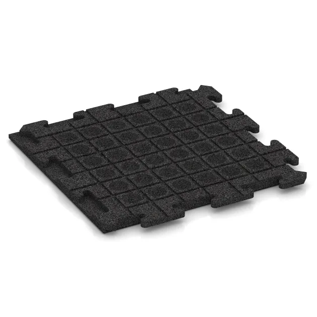 Aufsicht auf die Unterseite, also die Bodenseite von WARCO-Formteil 1259 - Hondenkennelplaat im Format 500 x 500 x 30 mm.