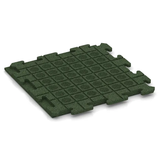 Aufsicht auf die Unterseite, also die Bodenseite von WARCO-Formteil 1261 - Hondenkennelplaat im Format 500 x 500 x 30 mm.