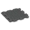 Aufsicht auf die Unterseite, also die Bodenseite von WARCO-Formteil 1280 - Fitnessvloer Rubber Tegels Classic im Format 500 x 500 x 30 mm.