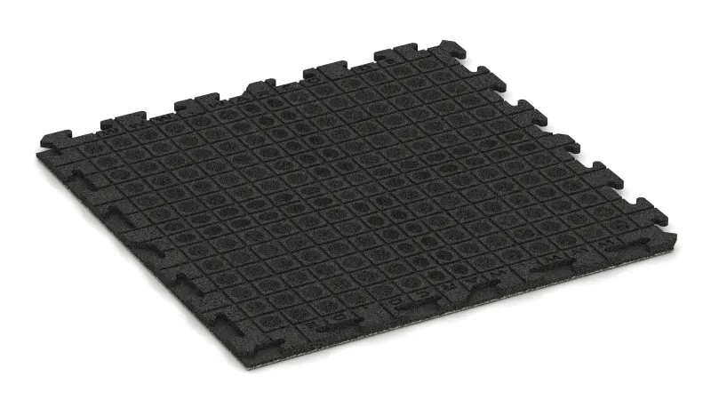 Drainagekanalen en koepels in een vierkant patroon