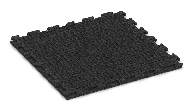 Drainagekanalen en koepels in een vierkant patroon