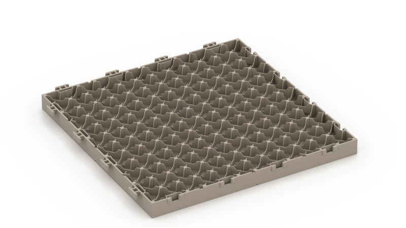 Kunststof roostertegel