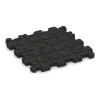 Aufsicht auf die Unterseite, also die Bodenseite von WARCO-Formteil 3721 - Fitnessmat Premium 2 cm im Format 306 x 306 x 20 mm.