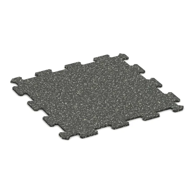 Aufsicht auf die Unterseite, also die Bodenseite von WARCO-Formteil 0882 - Fitnessvloer Compact im Format 485 x 485 x 8 mm.